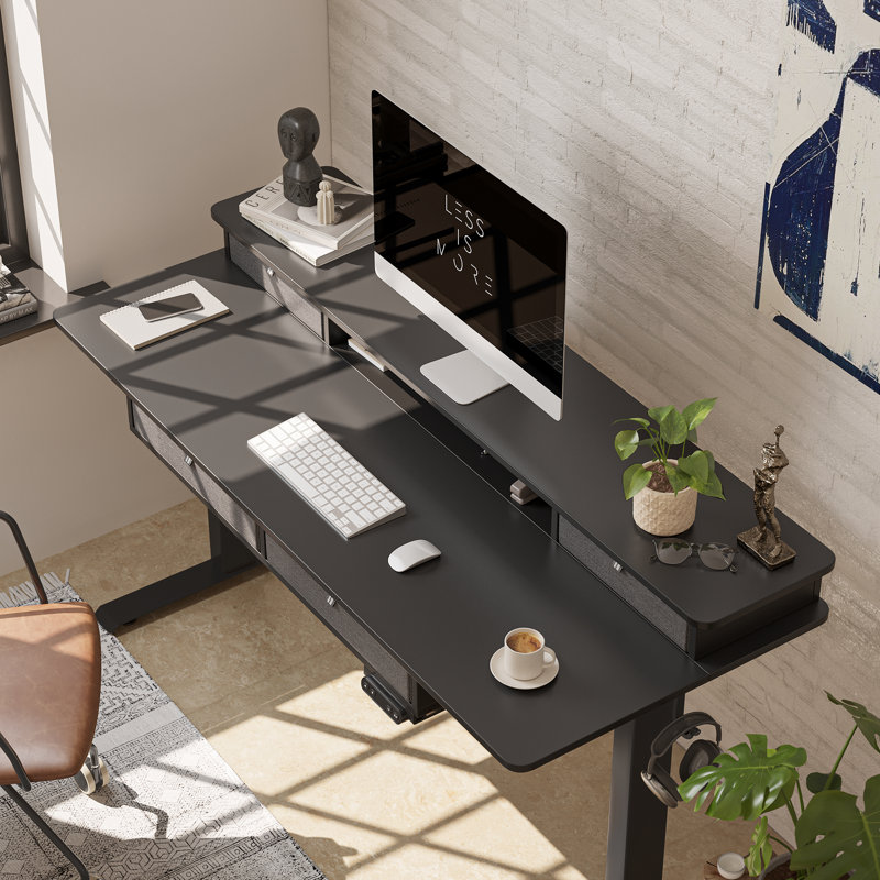 Inbox Zero Euri Height Adjustable Standing Desk & Reviews Inbox Zero Euri Height Adjustable Standing Desk & Reviews
